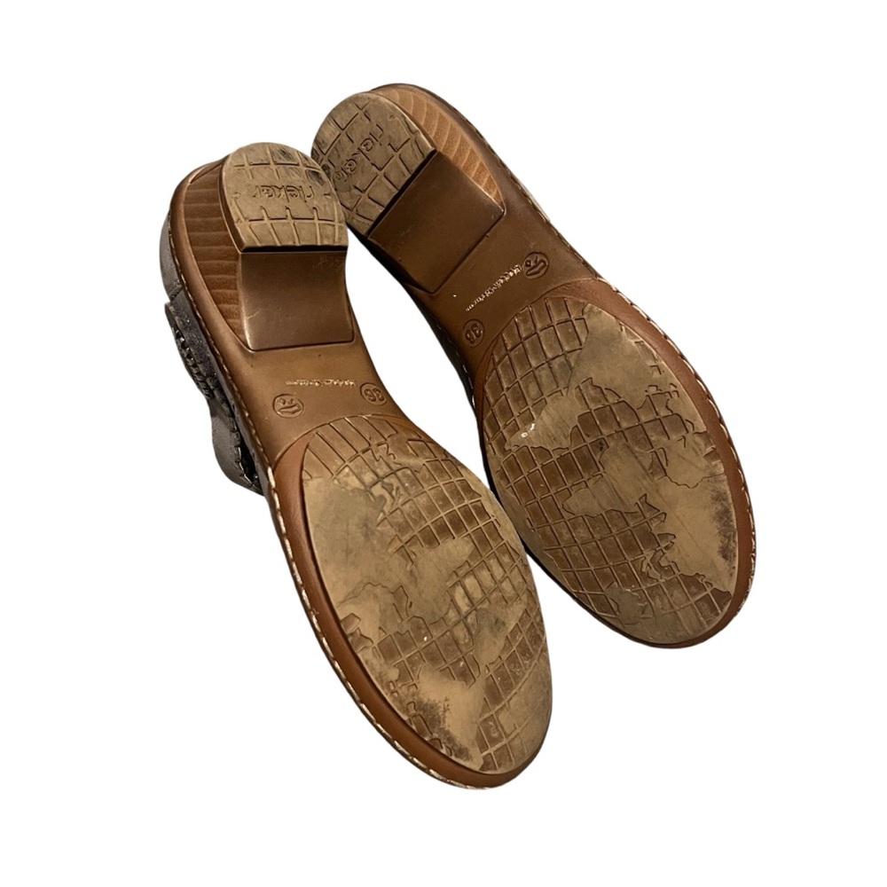 Rieker Gray Brown Derby Sandal Flat Size 5.5 - Picture 6 of 6